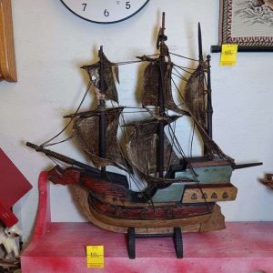 Wooden Sailboat 20" Tall